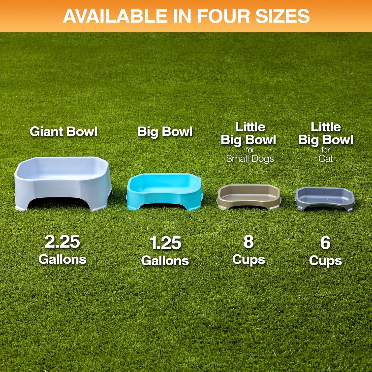 Extra Large Outdoor Dog Water Bowl - 1.25 Gallon Capacity, Spill-Resistant Trough Style Dish for Indoor and Outdoor Use, Gunmetal Grey