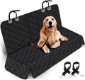 Premium Waterproof Dog Car Seat Cover - Durable Back Seat Protector for Vehicles (53” Width, Fits Middle Armrest) - Black