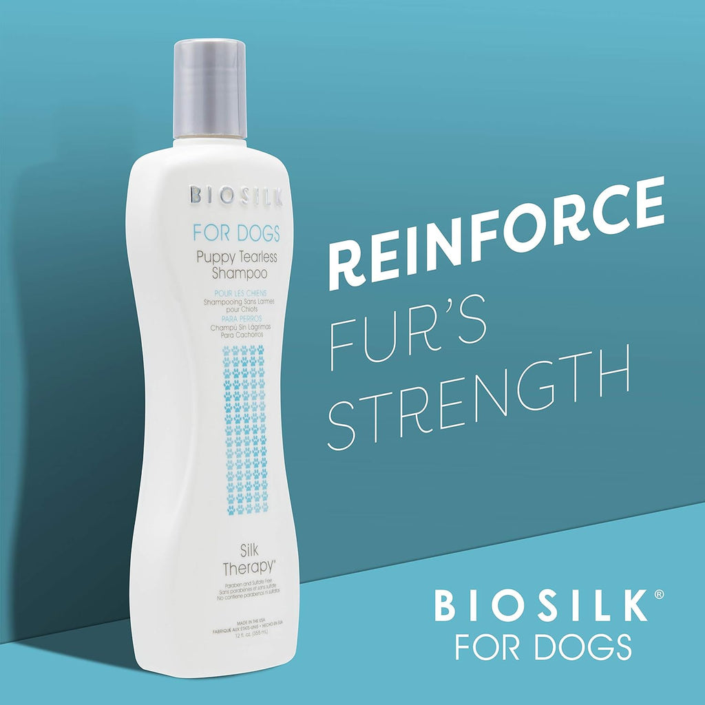 for Dogs Puppy Tearless Shampoo, 12 Fl Oz | Paraben- and Sulfate-Free Formula with Silk Proteins Cleans and Conditions Puppy Coats