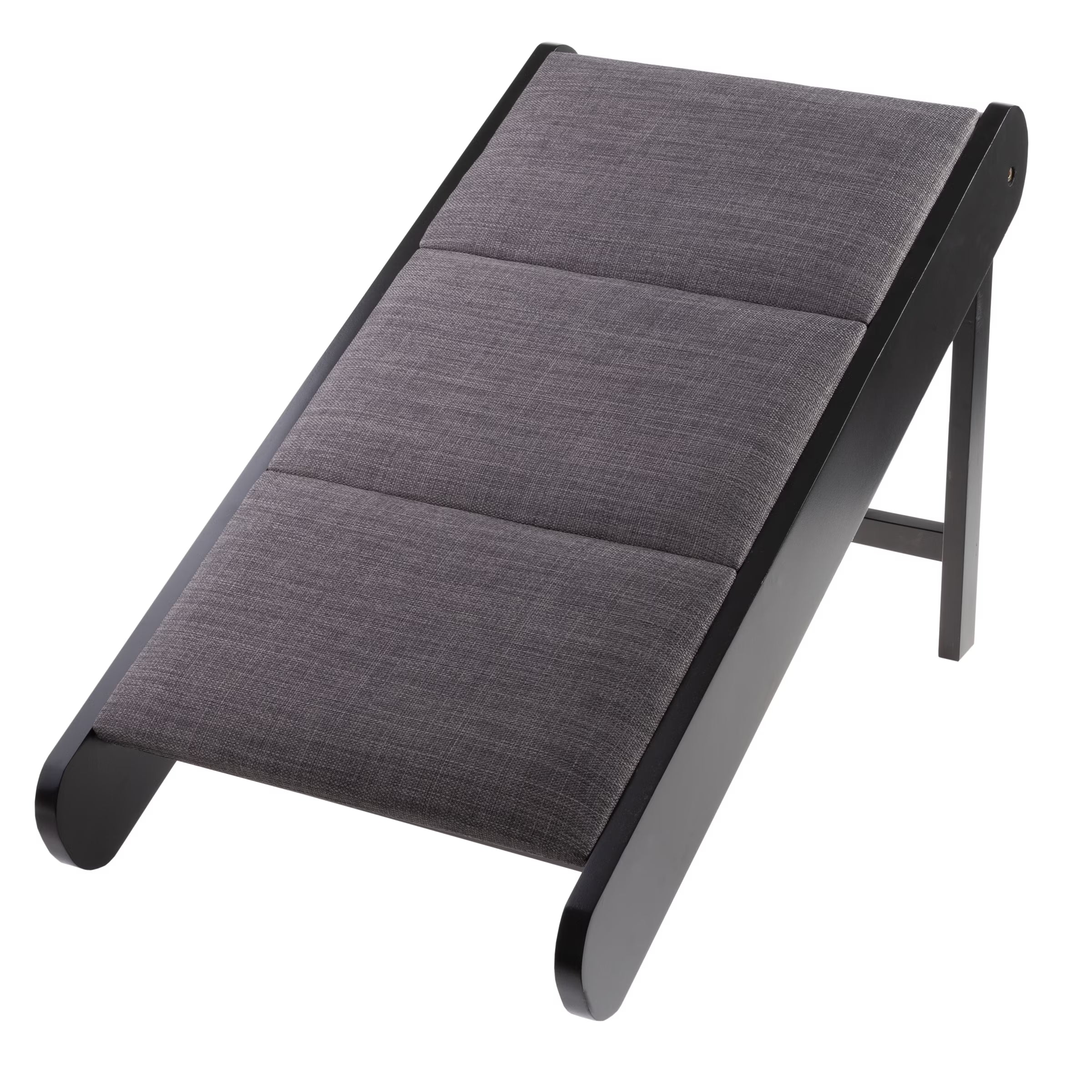 Foldable Wooden Pet Ramp for Easy Access to Beds, Couches, and Vehicles (Brown/Gray)